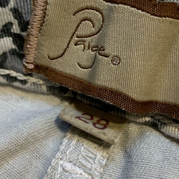 PAIGE Snow leopard Peg Skinny Jeans size 28 - Picture 4 of 9